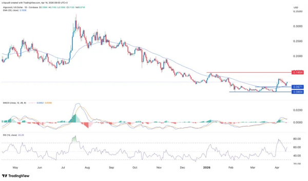 Главные прогнозы по криптовалютному рынку сегодня: HYPE, XRP и Algorand
