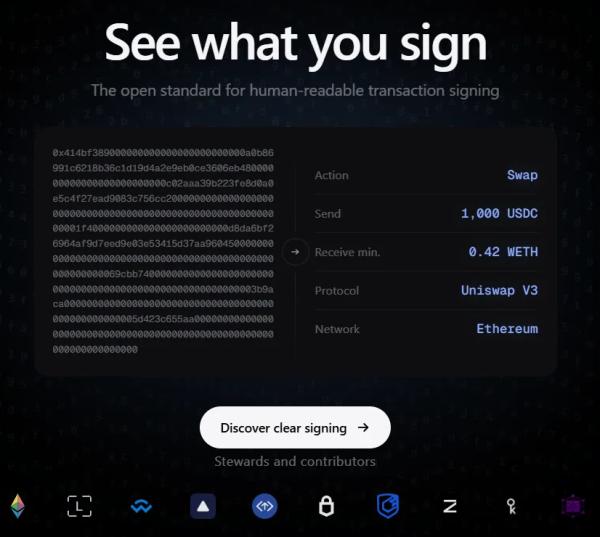 Ethereum Foundation запустила сервис для защиты от слепого подписания транзакций
