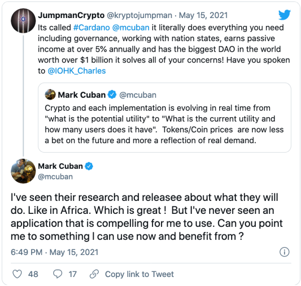 Джиллиан Майклс инвестировала в&nbsp;Cardano и&nbsp;Dogecoin