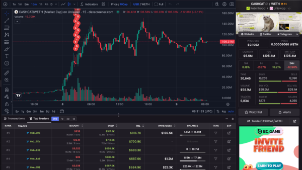 Трейдер CASHCAT превратил $800 в более чем $1 млн с помощью нового блокчейна Robinhood Трейдер CASHCAT превратил $800 в более чем $1 млн с помощью нового блокчейна Robinhood